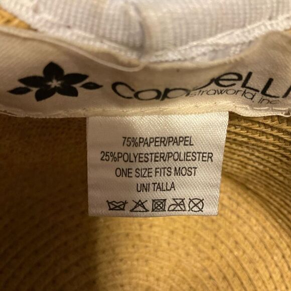 Cappelli Straworld Sunhat! Raffia! Sunscreen CapeCod. Resort Wear Vaca!One size - Picture 9 of 11